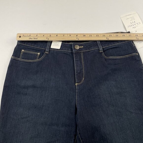 Croft & Barrow Secretly Slimming Stretch Jeans Women’s 12 Short Mid Rise Black - Picture 5 of 11